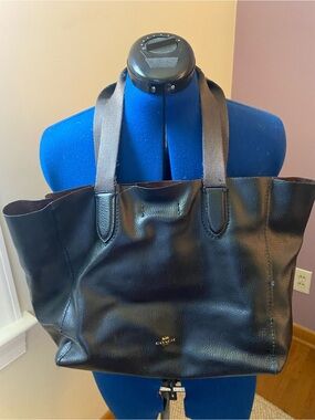 Coach Black Leather mini tote
